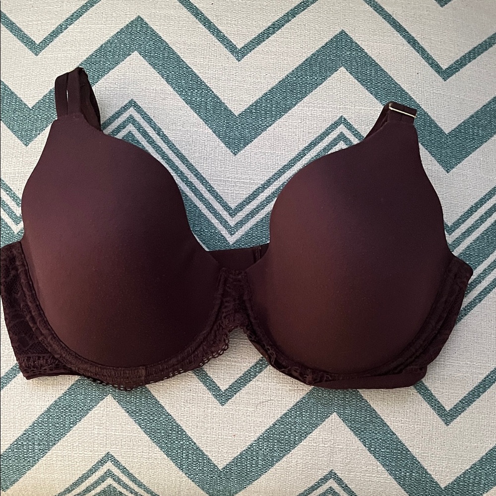 Soma Elegant purple plum Lace Trim Bra